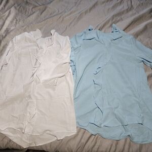 White and Light Blue Shirts
